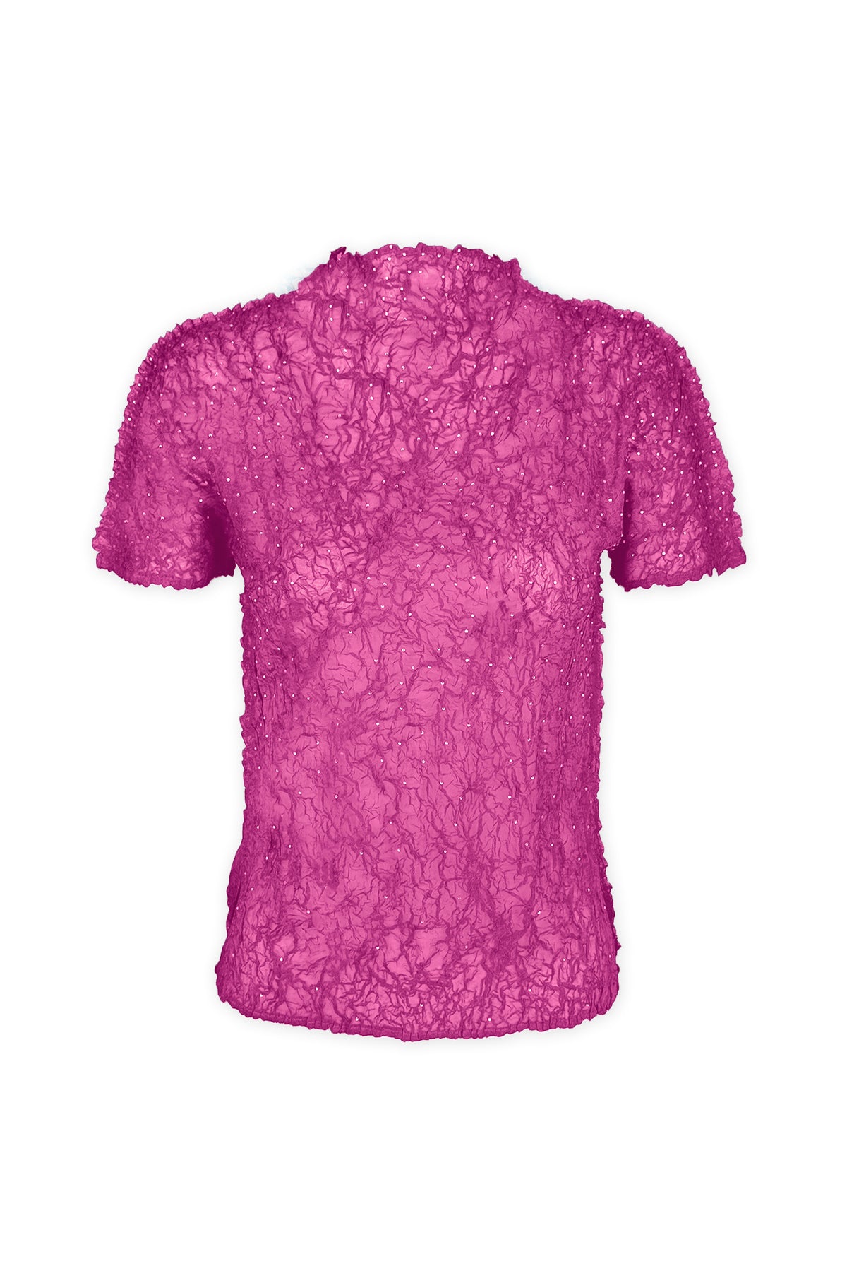 Astra Crystal Chiffon Crunch Texture Top