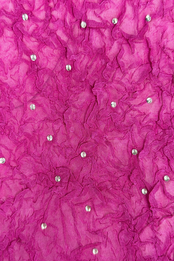 Astra Crystal Chiffon Crunch Texture Top