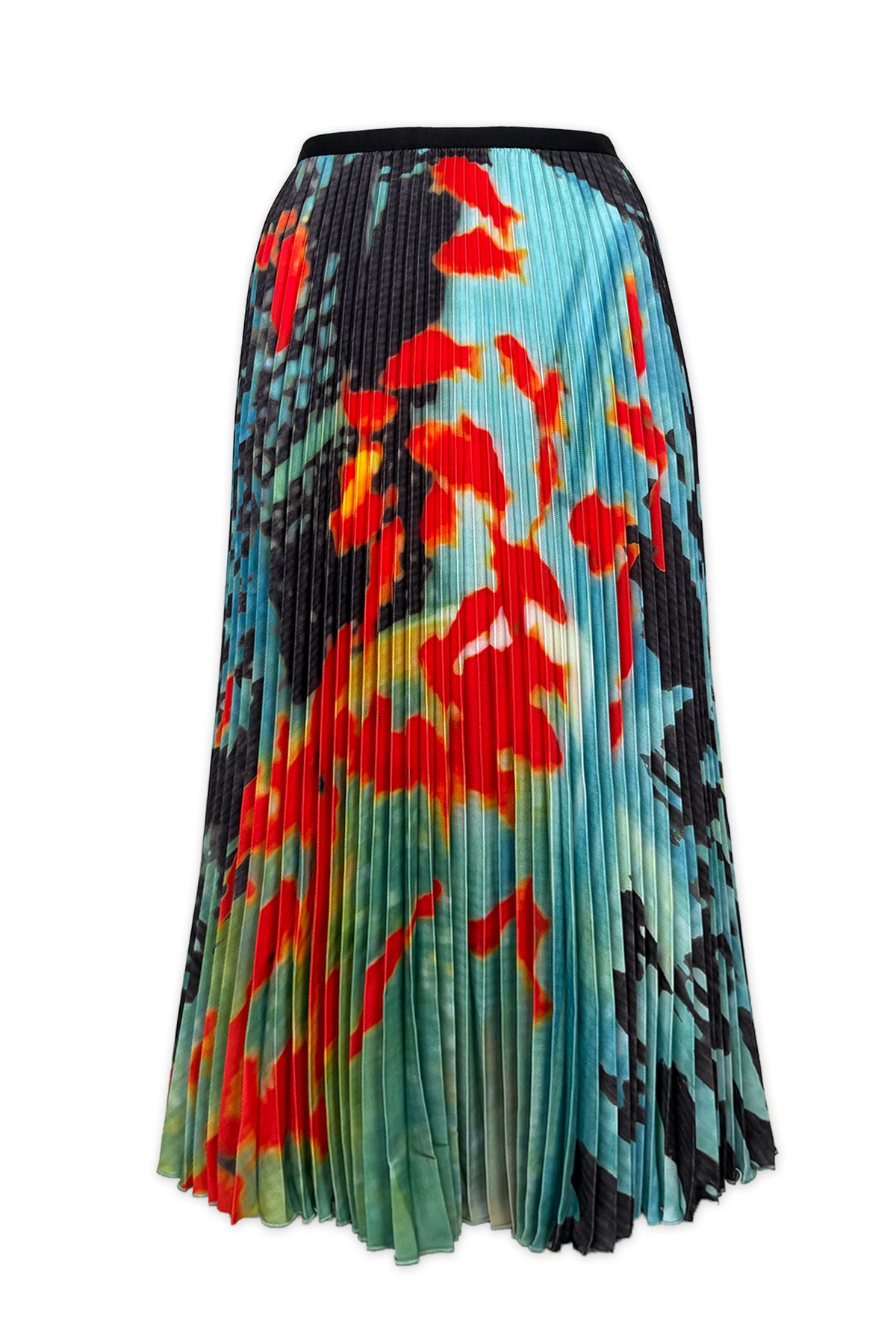 Sera Gold Fish Pleated Skirt