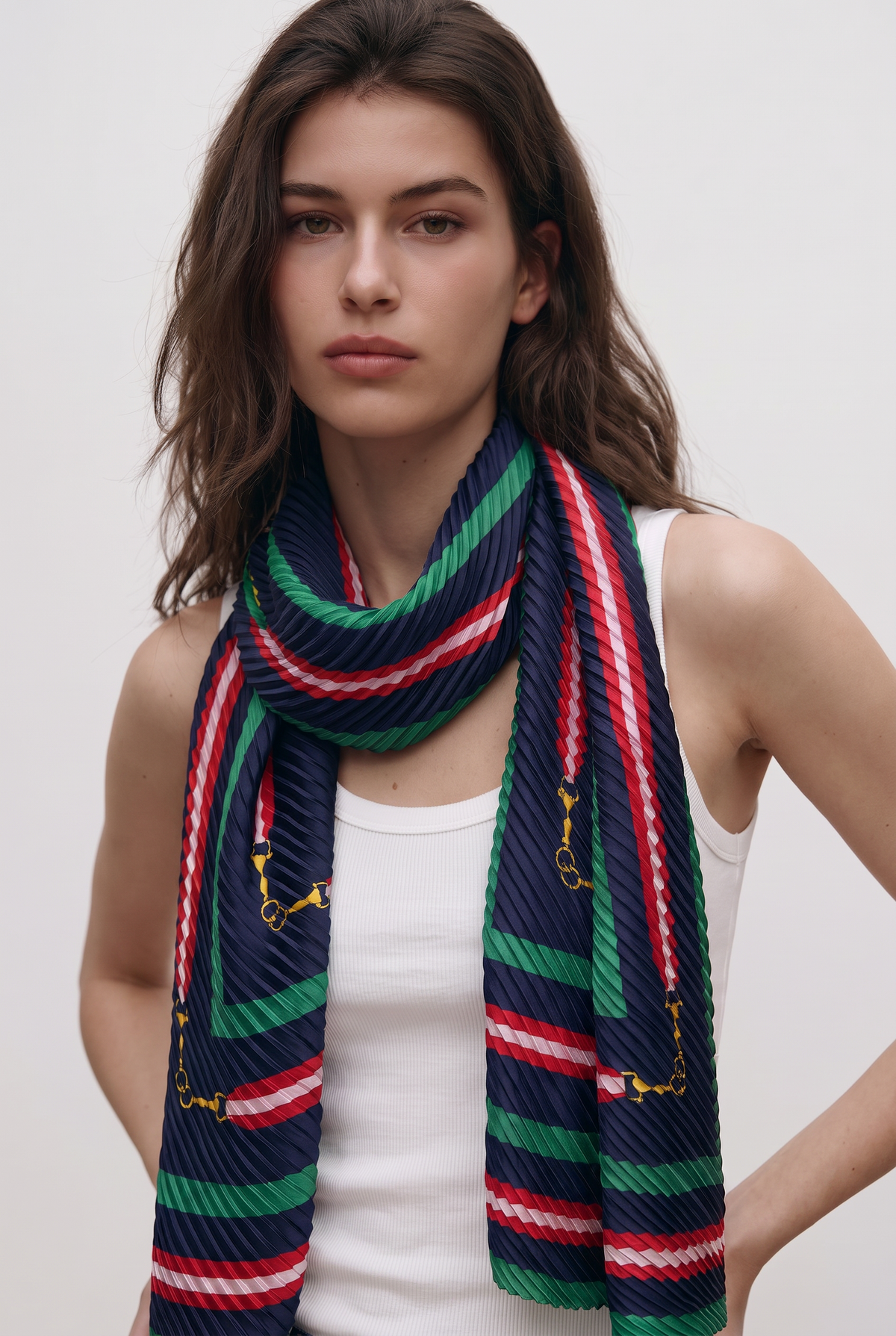 Hadley Grande Plissé Scarf