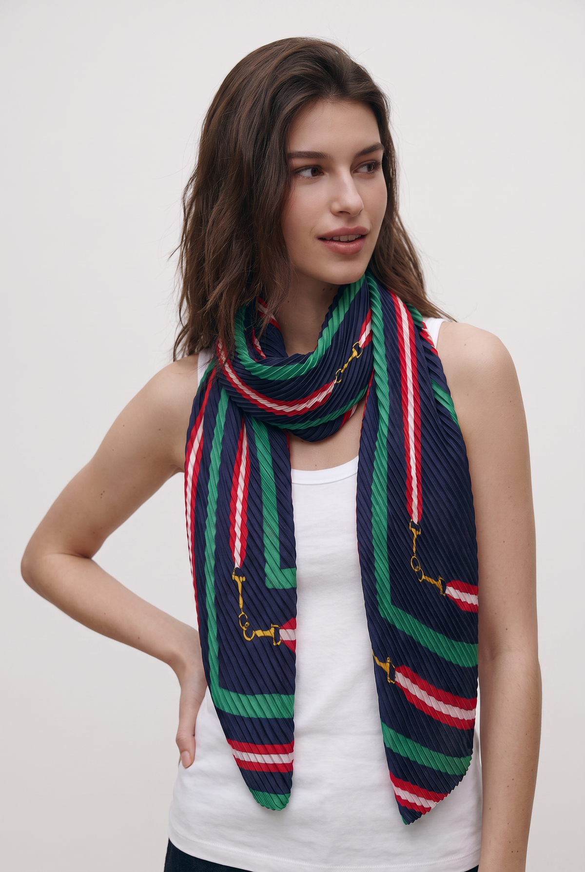 Hadley Grande Plissé Scarf