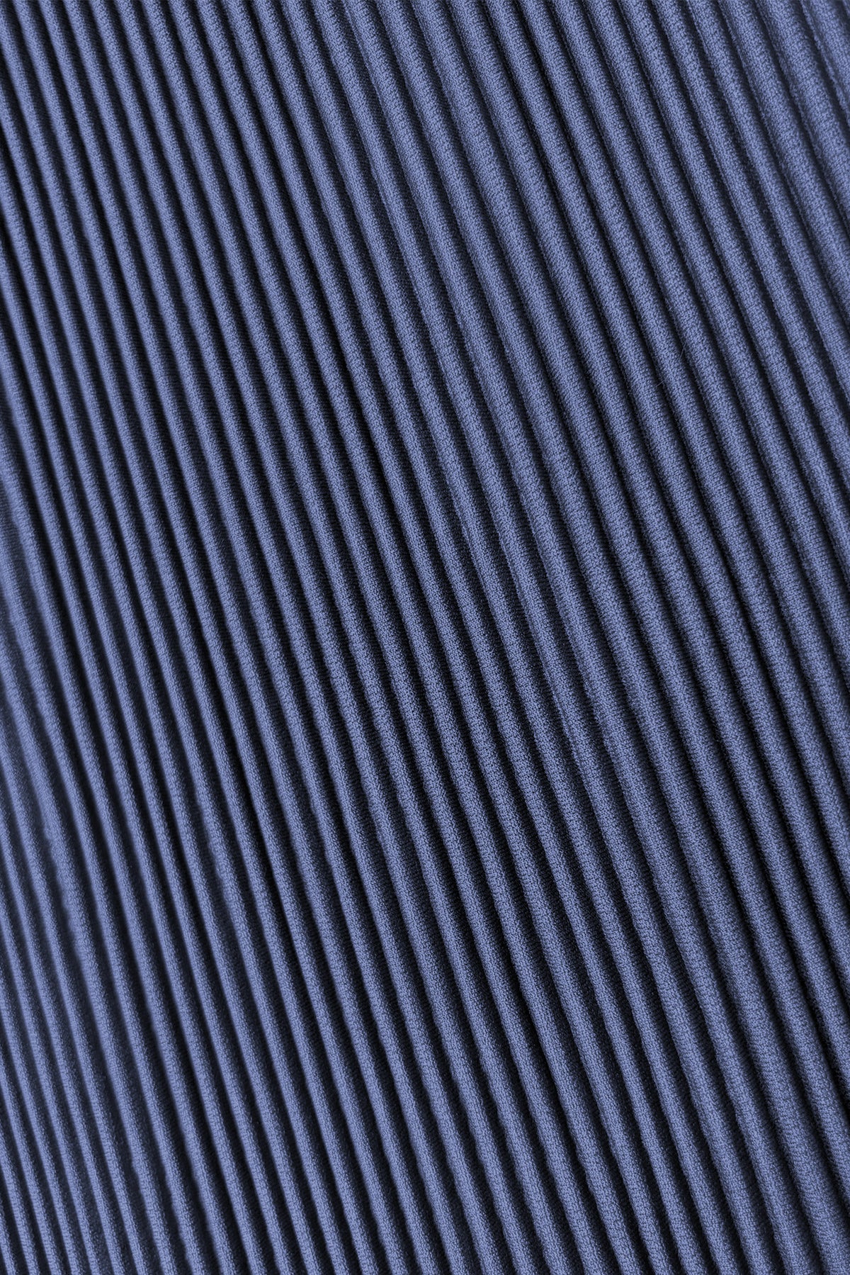 Vivian Double Knit Plissé Straight Pant - Midnight Tide