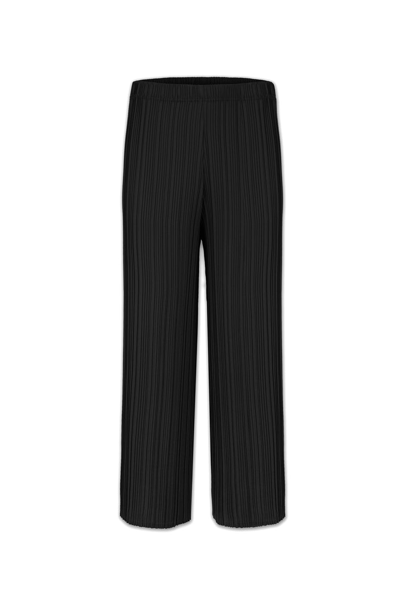 Zoe Soft Matte Plissé Wide-Leg Pant