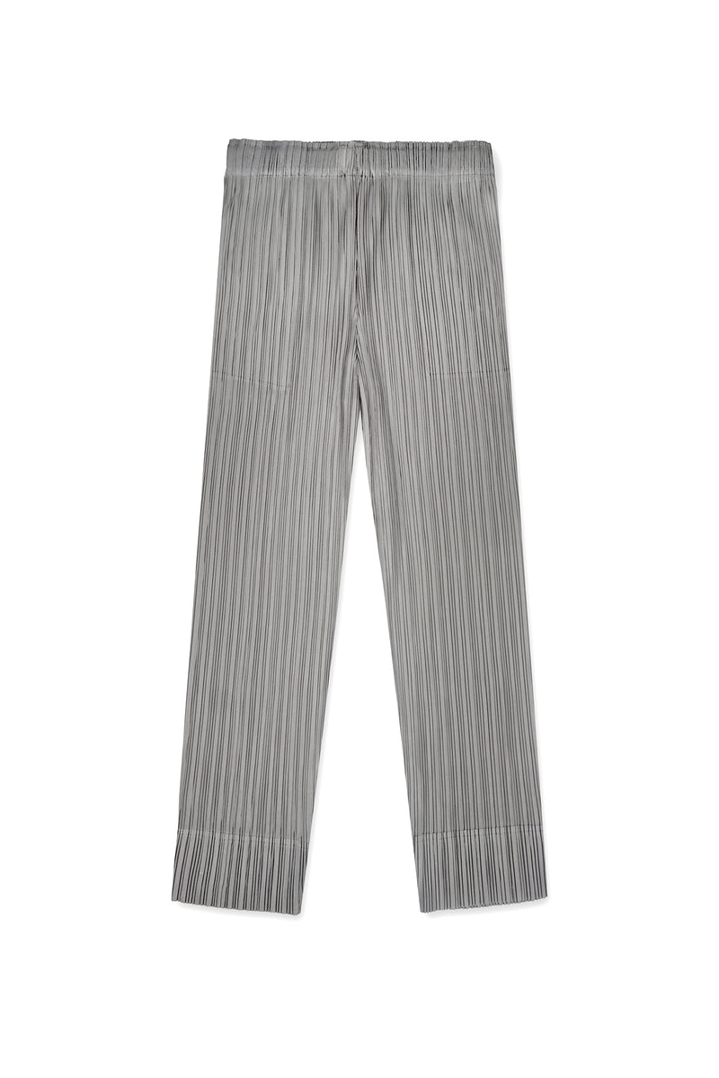 Natalia Plissé Satin Tapered Crop Pant