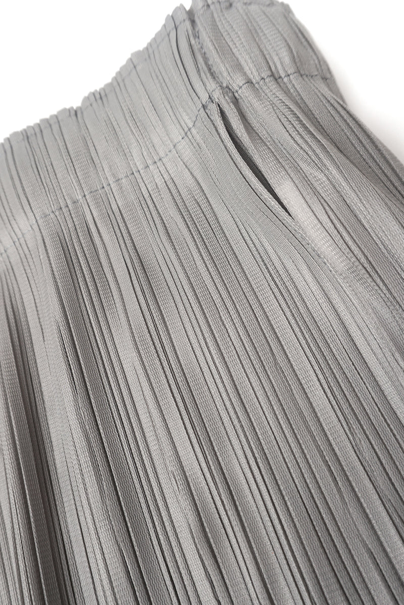 Natalia Plissé Satin Tapered Crop Pant