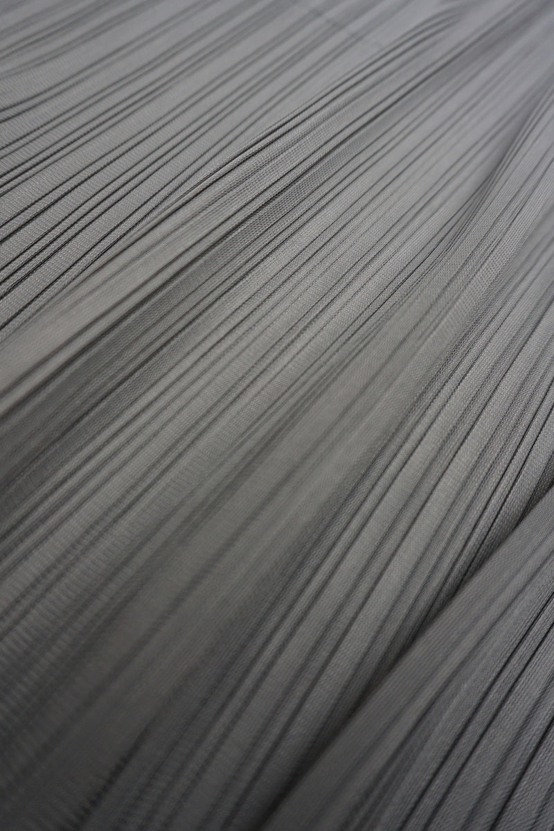 Sophia Plissé Satin Column Skirt