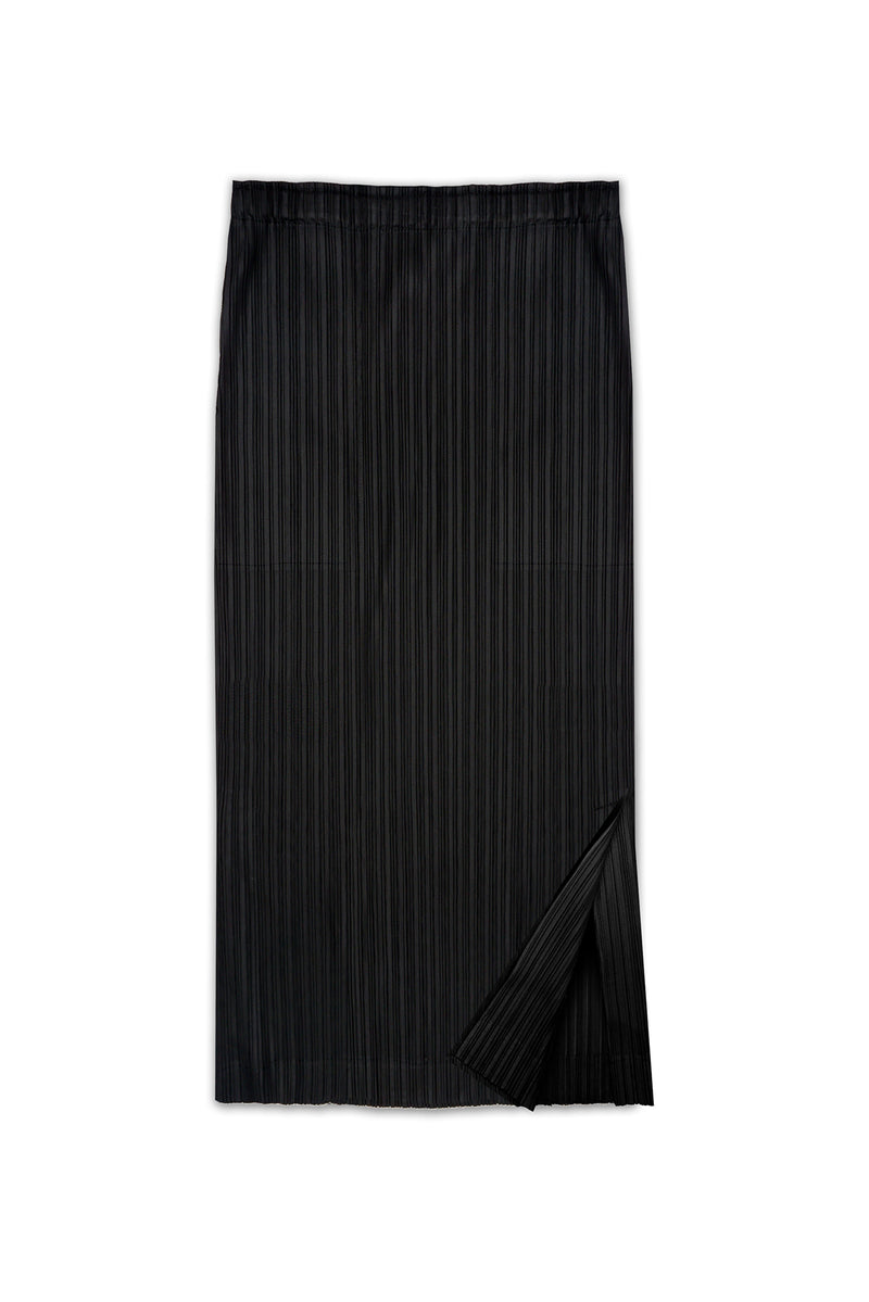 Madison Plissé Side Slit Skirt