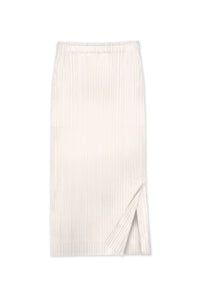 Madison Plissé Side Slit Skirt