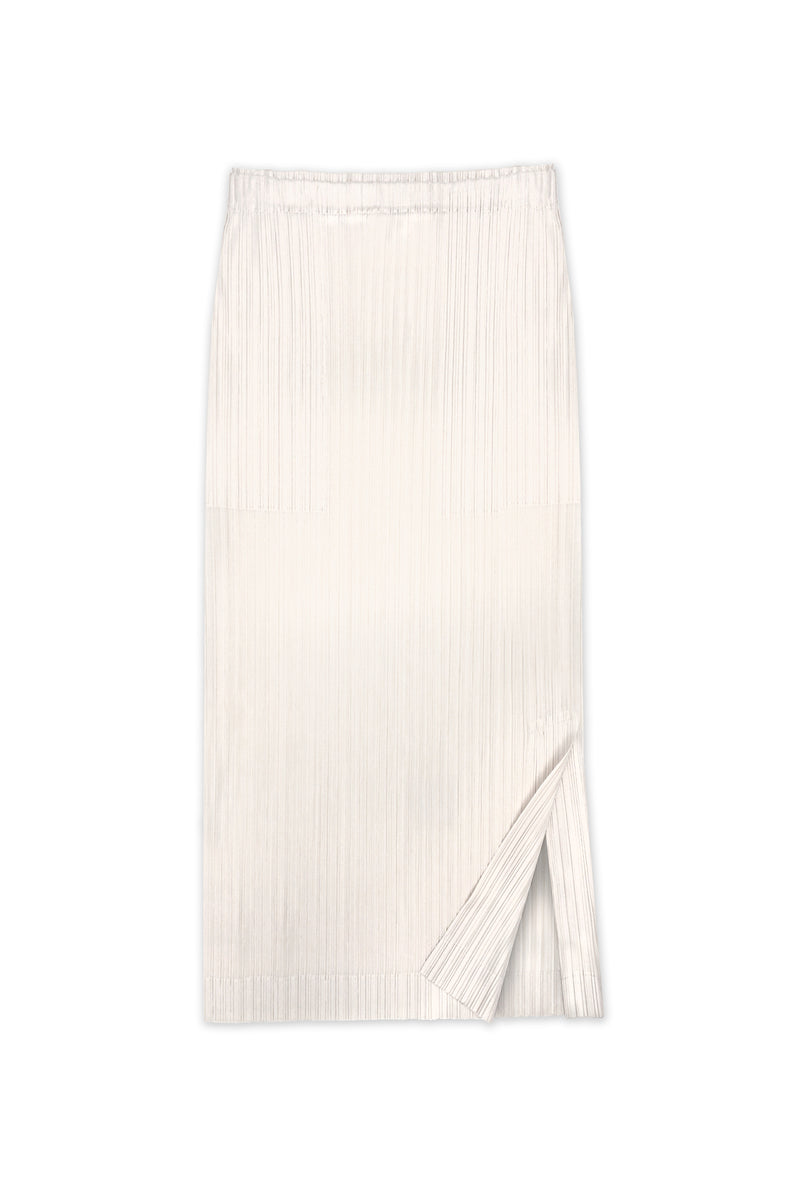 Madison Plissé Side Slit Skirt