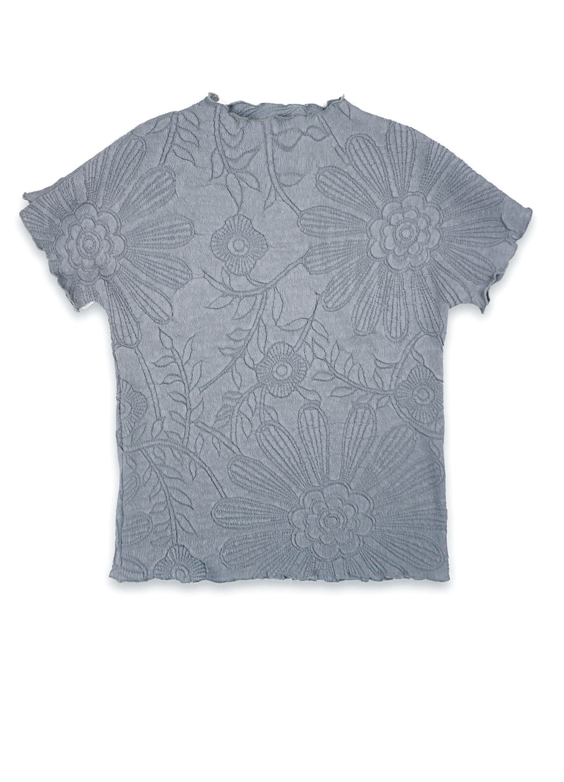 Jeremy Lettuce Edge Floral Jacquard Top