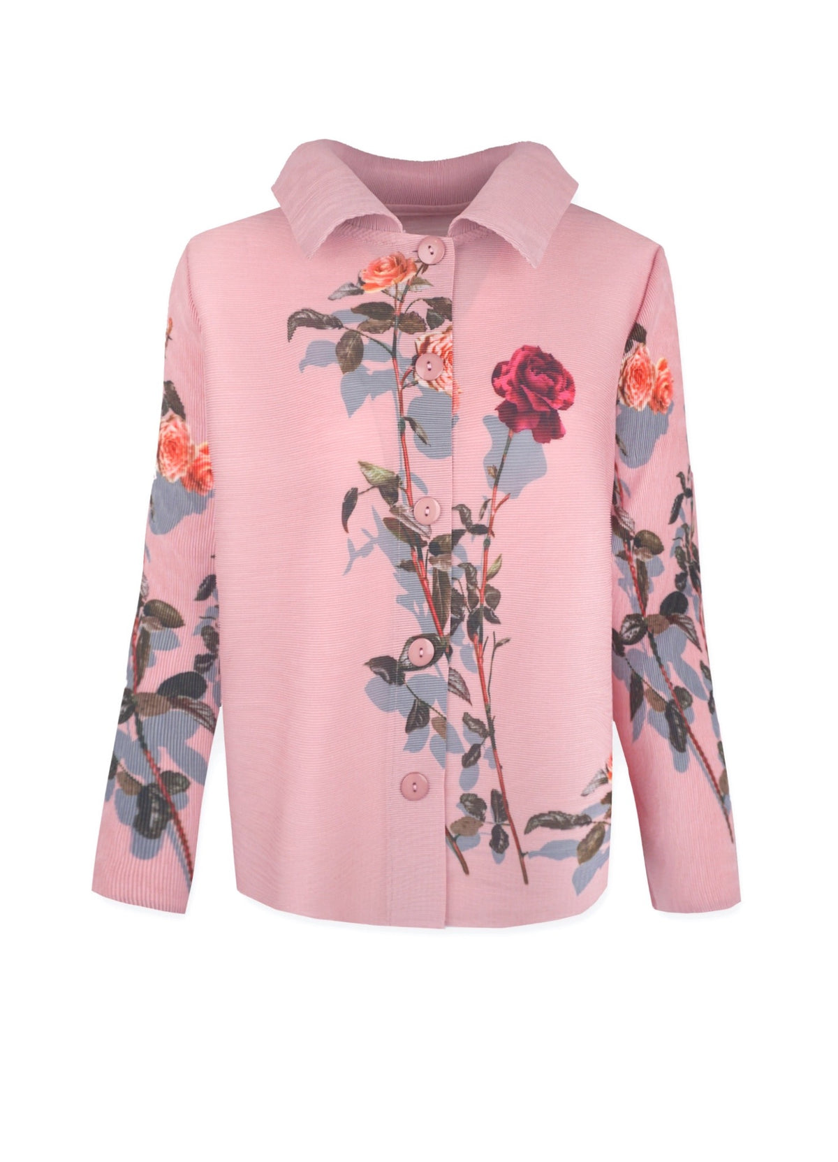 Elizabeth Rose Garden Crystal Pleats Shirt