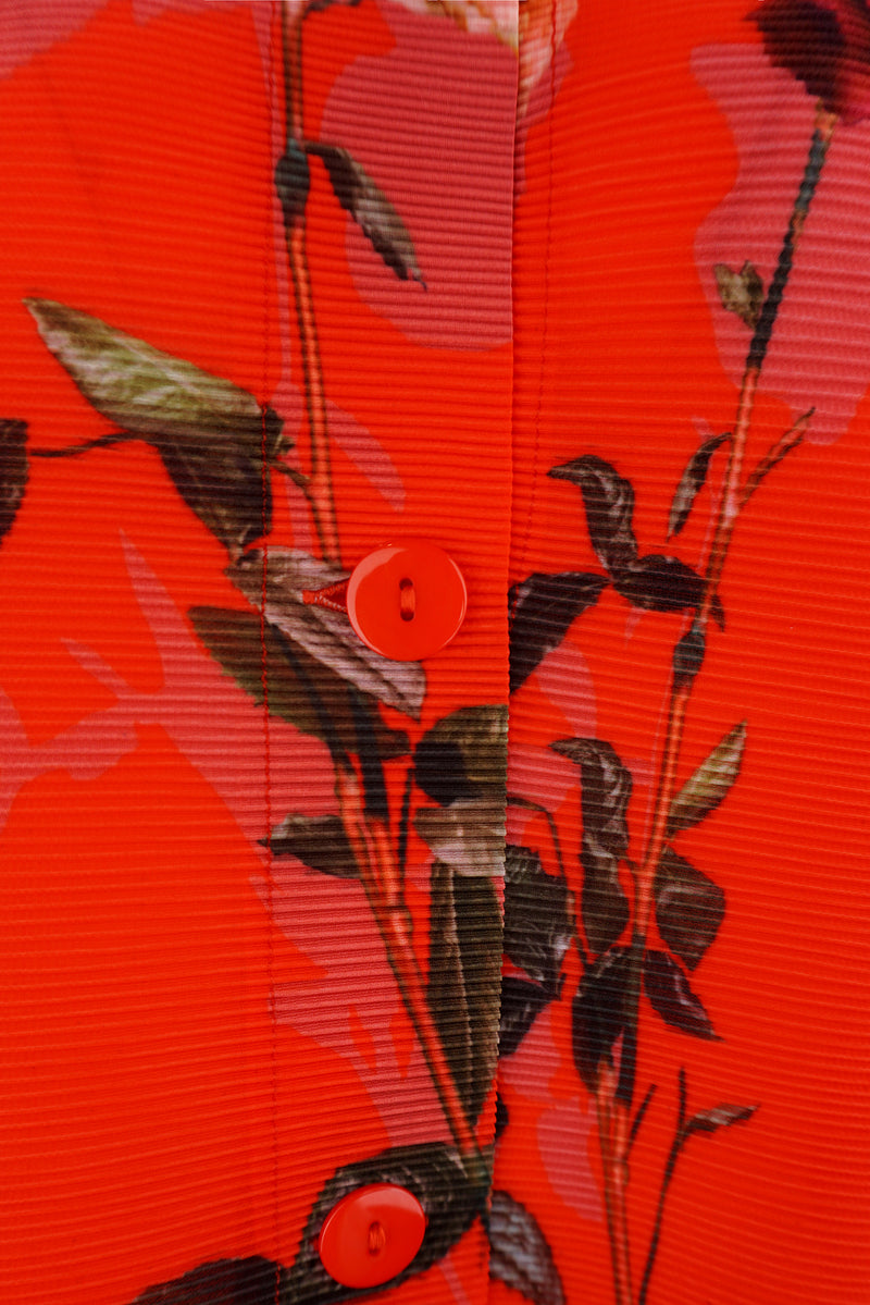 Elizabeth Rose Garden Crystal Pleats Shirt