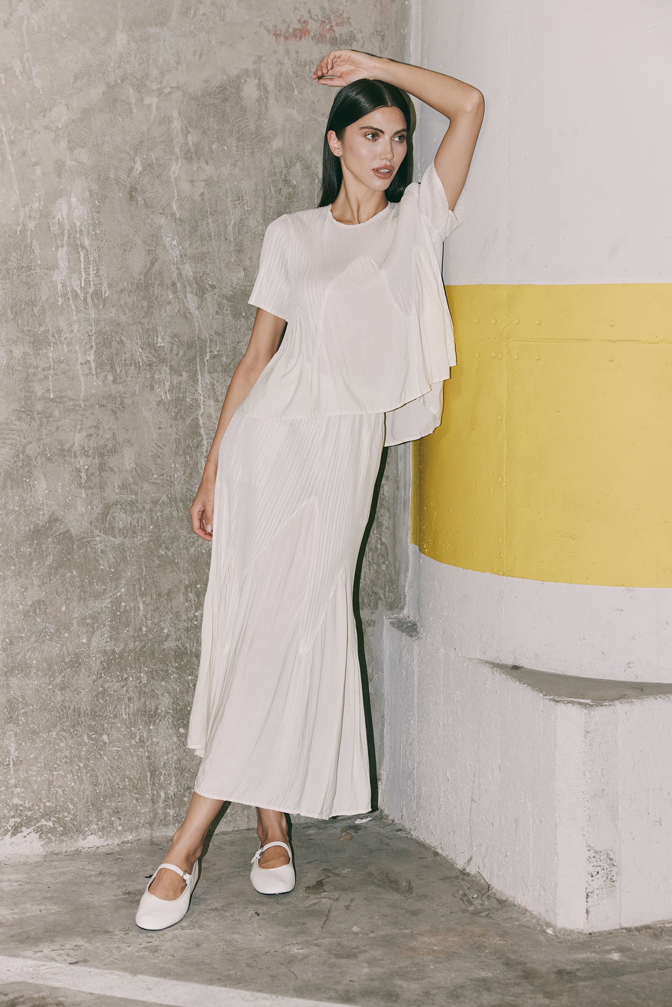 Miuna Wave Plissé Top – WILD COSMOS