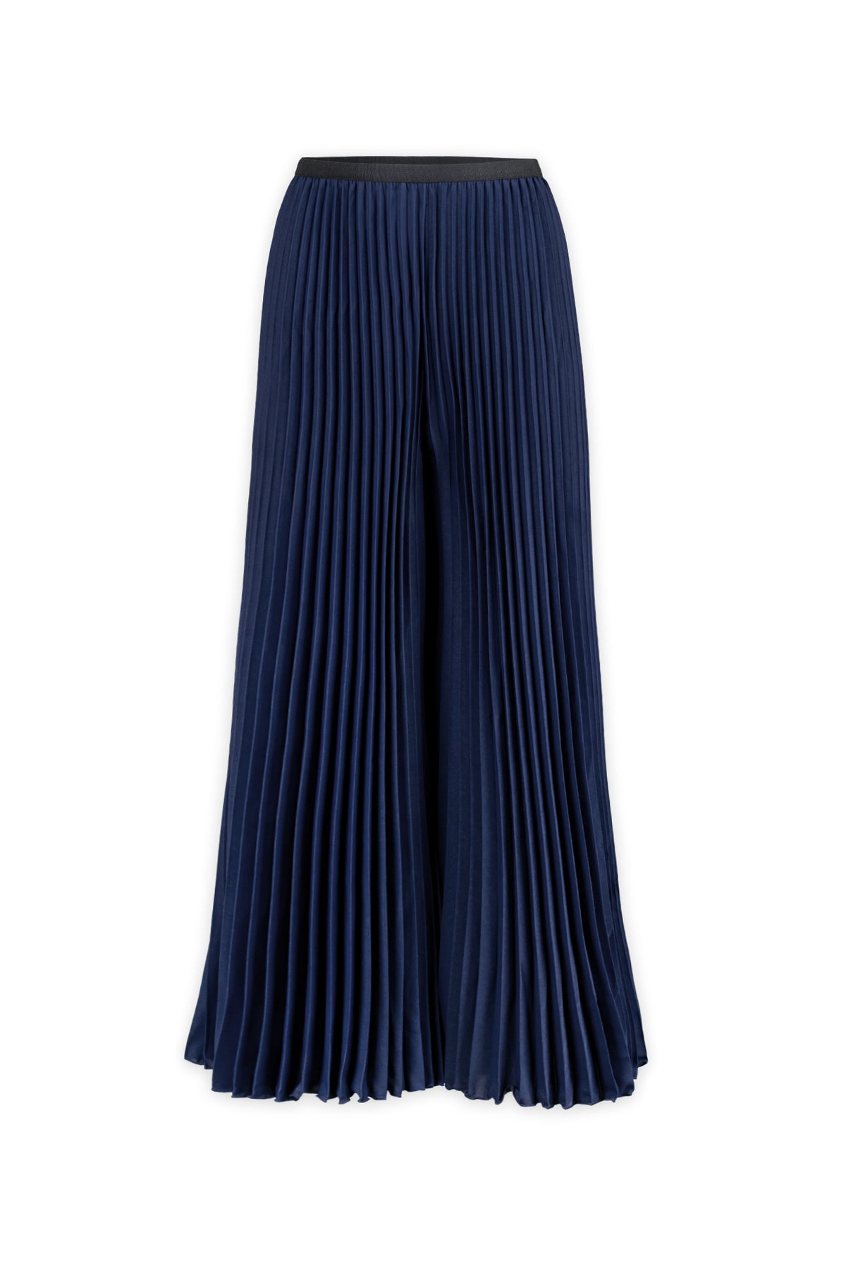 Eve Plissé Palazzo Pant - Navy