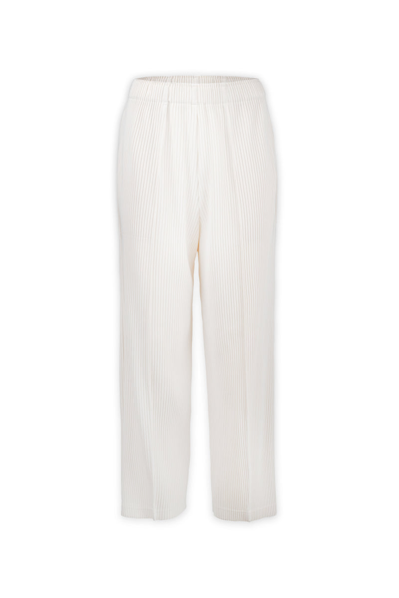 Julia Pin Tuck Double Knit Plissé Casual Pant