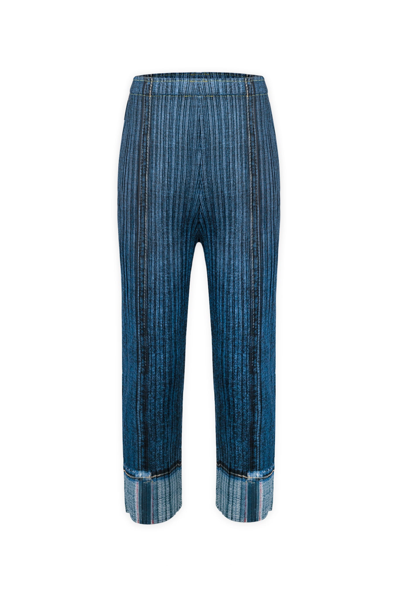 さらに100円引き◆MARITHE◆W BOSSA SELVAGE DENIM SLIT PANTS W BOSSA SELVAGE DENIM SLIT PANTS dark blue - MARITHÉ+