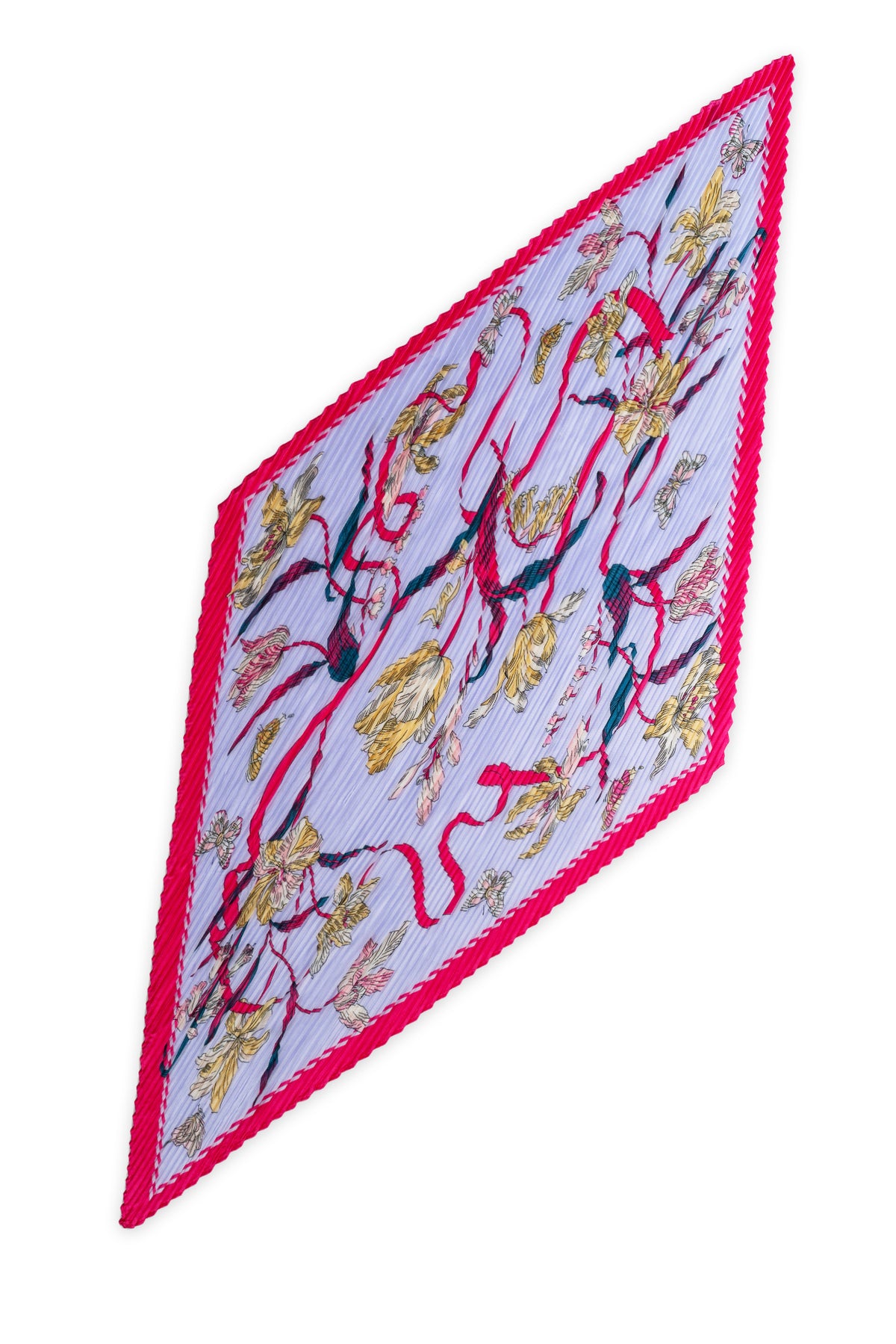 Flora Border Plissé Petit Scarf