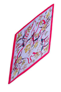 Flora Border Plissé Petit Scarf