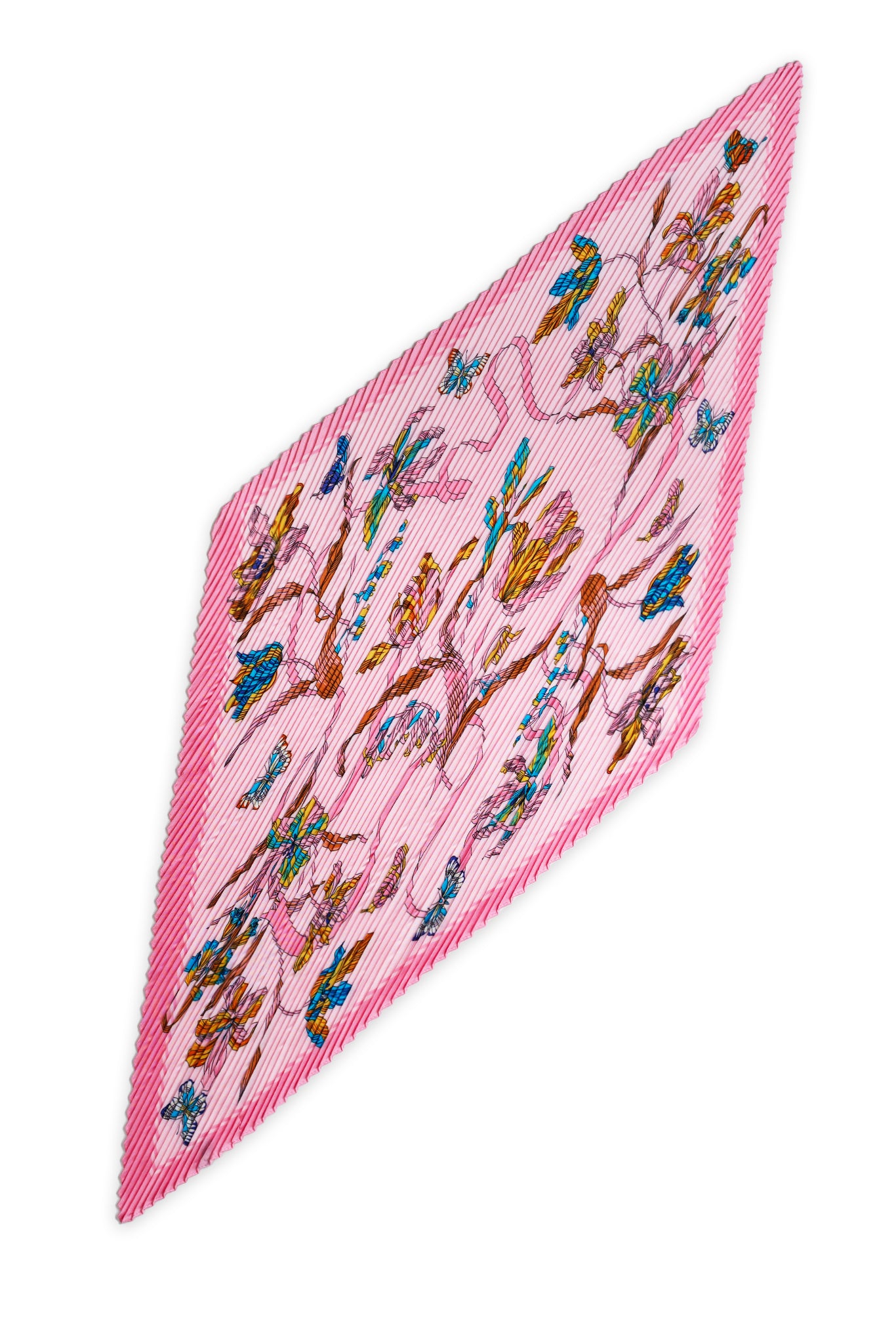 Cora Trellis Plissé Petit Scarf – Wild Cosmos