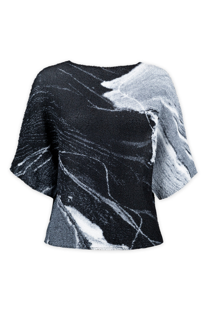 Anna Marble Printed Texture Top