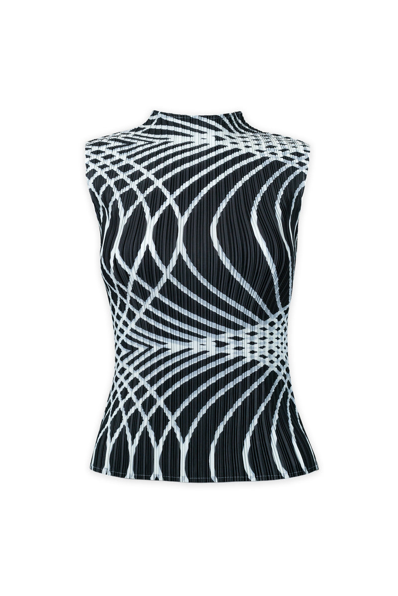 Beth Infinity Line Plissé Tank