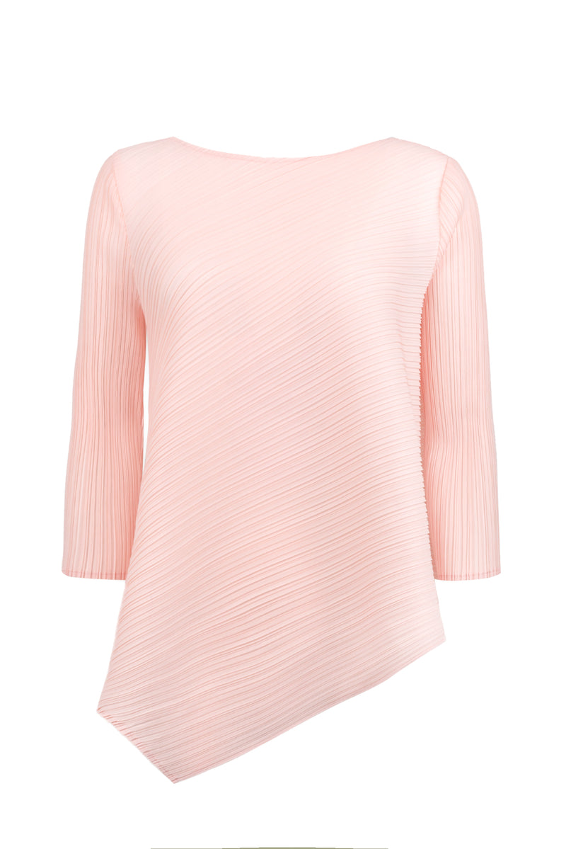 Kira Diagonal Plissé Top