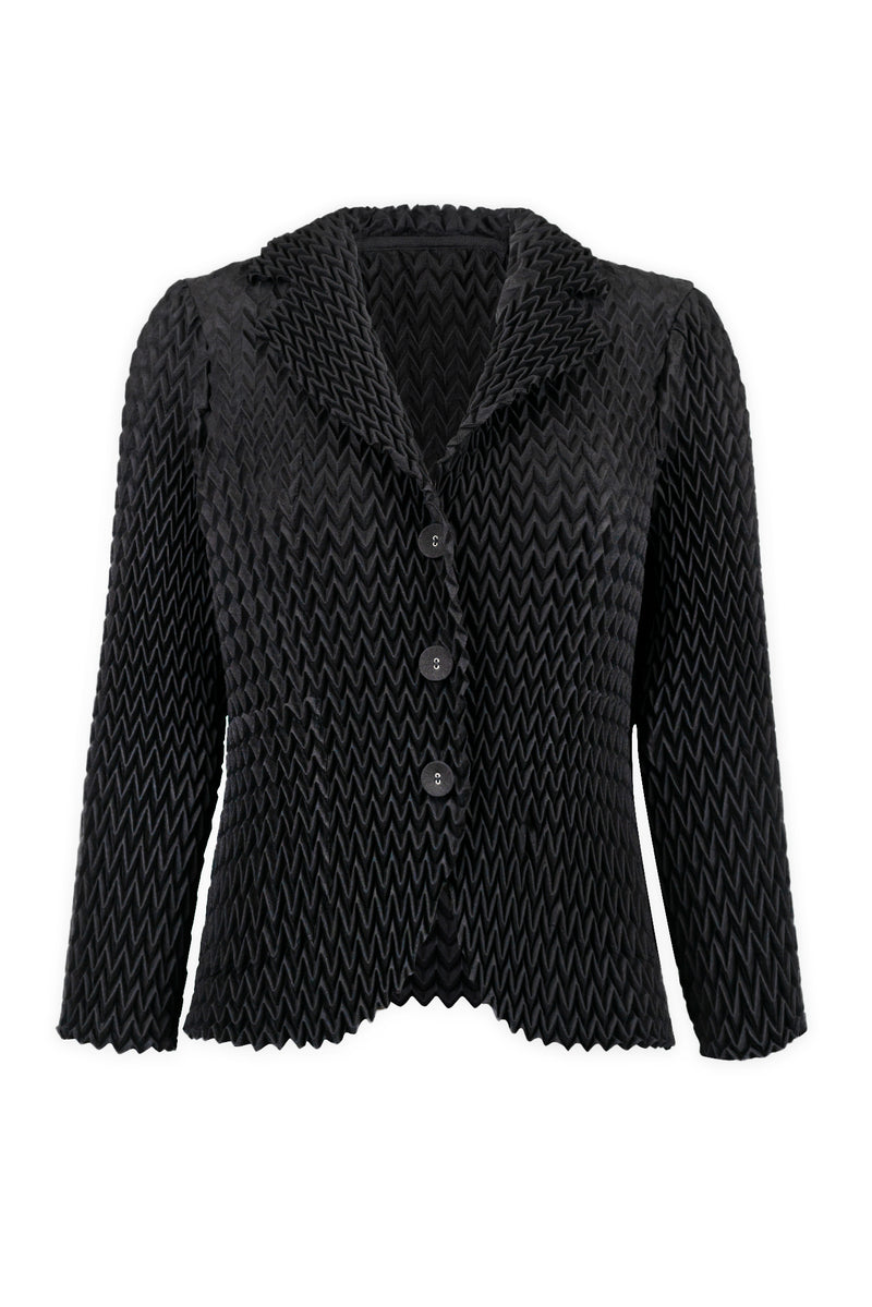 Cleo 3D Chevron Texture Jacket