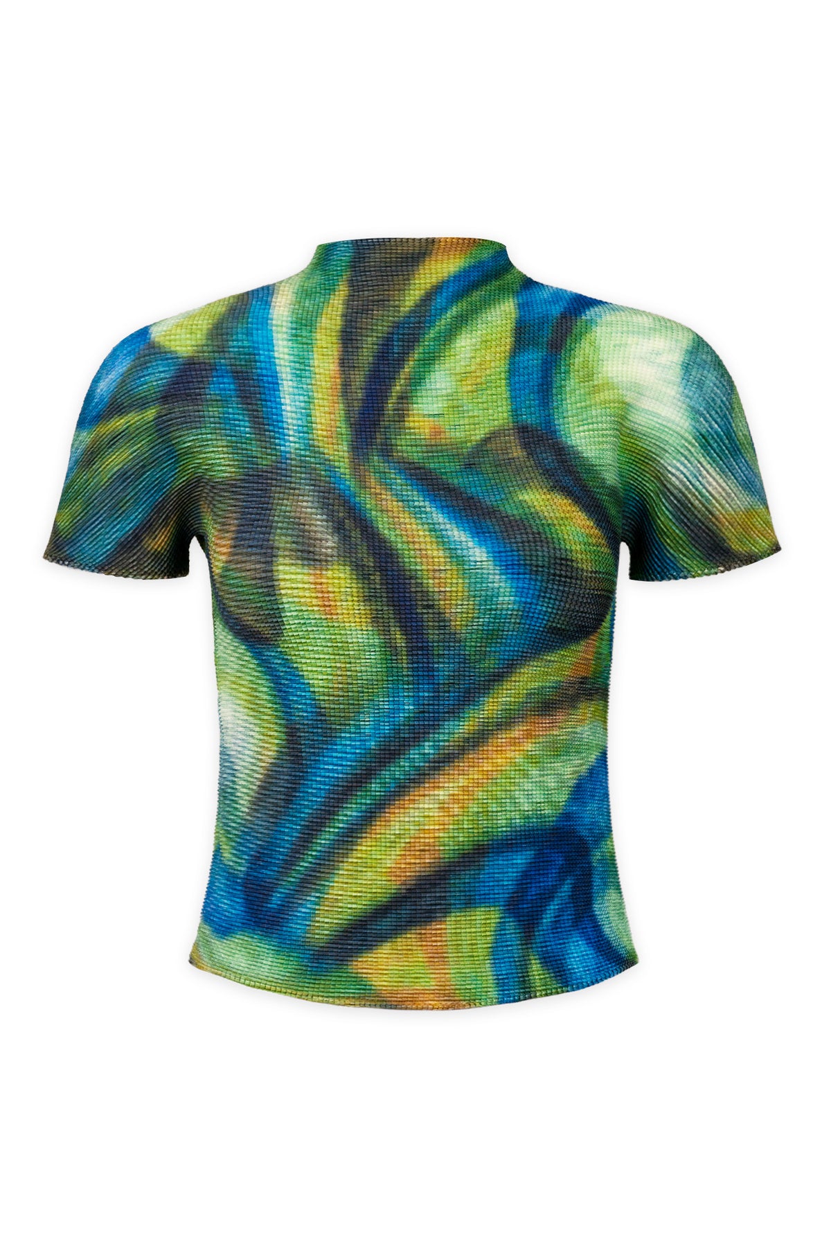 Joy Impressionist Printed 3D Honeycomb Texture Top