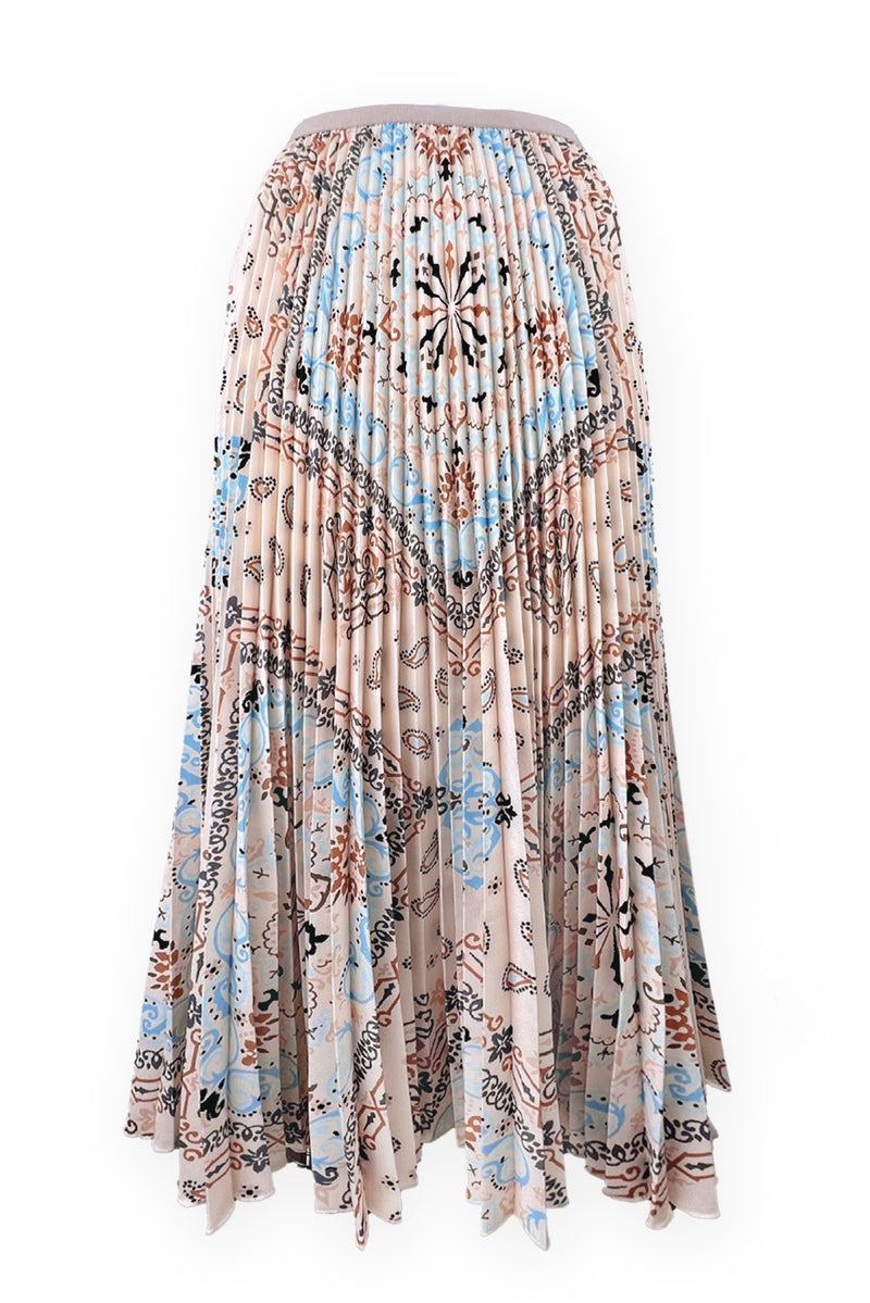 Arianna Kilim Pleated Skirt
