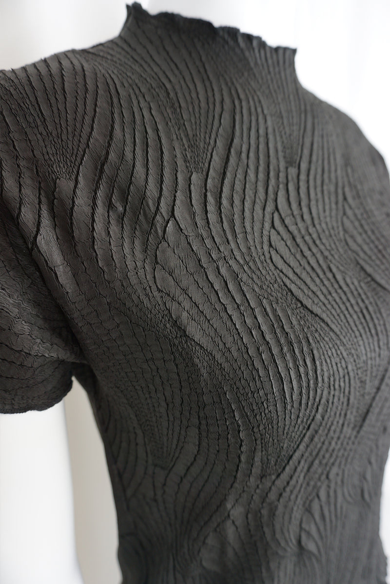 Ivy Lettuce Edge Swirl Jacquard Top