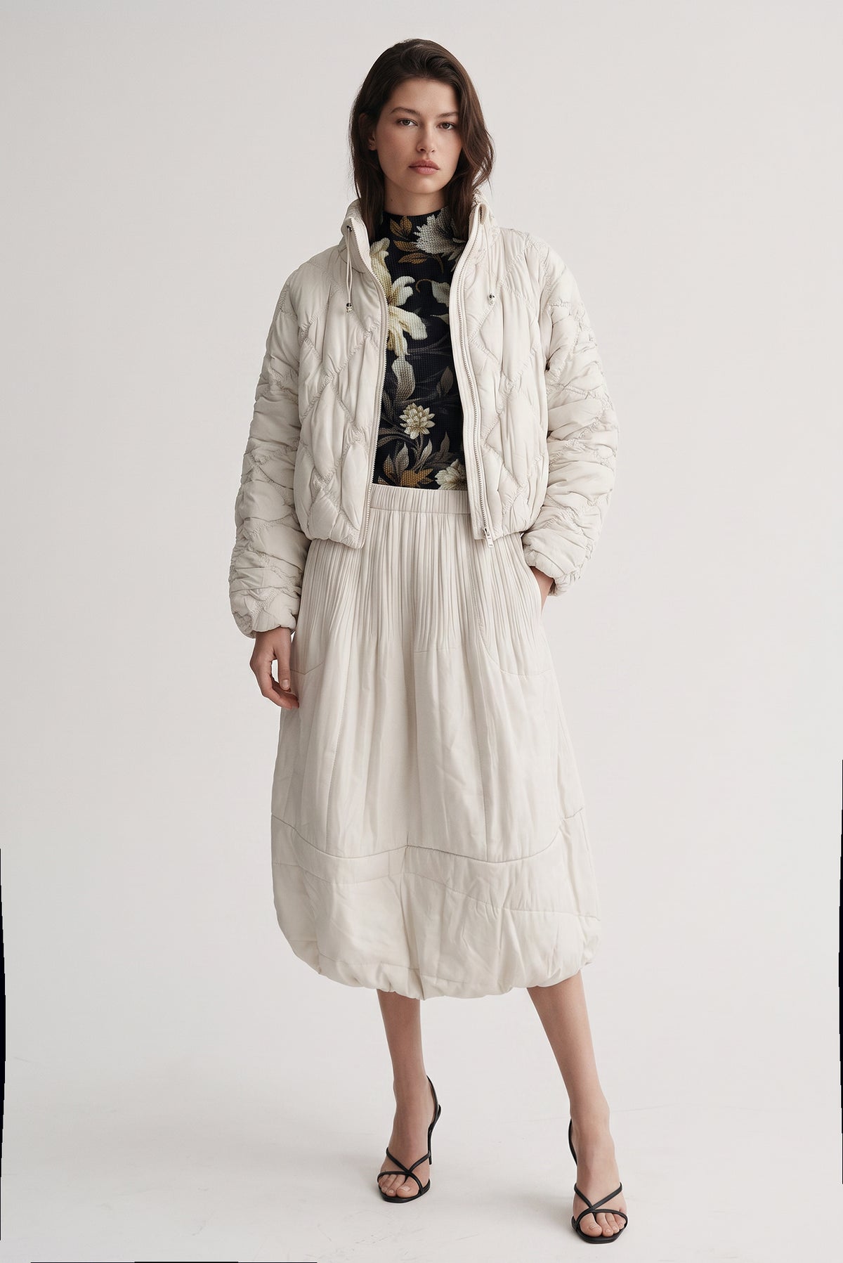 Cloudia Puff Quilted Skirt