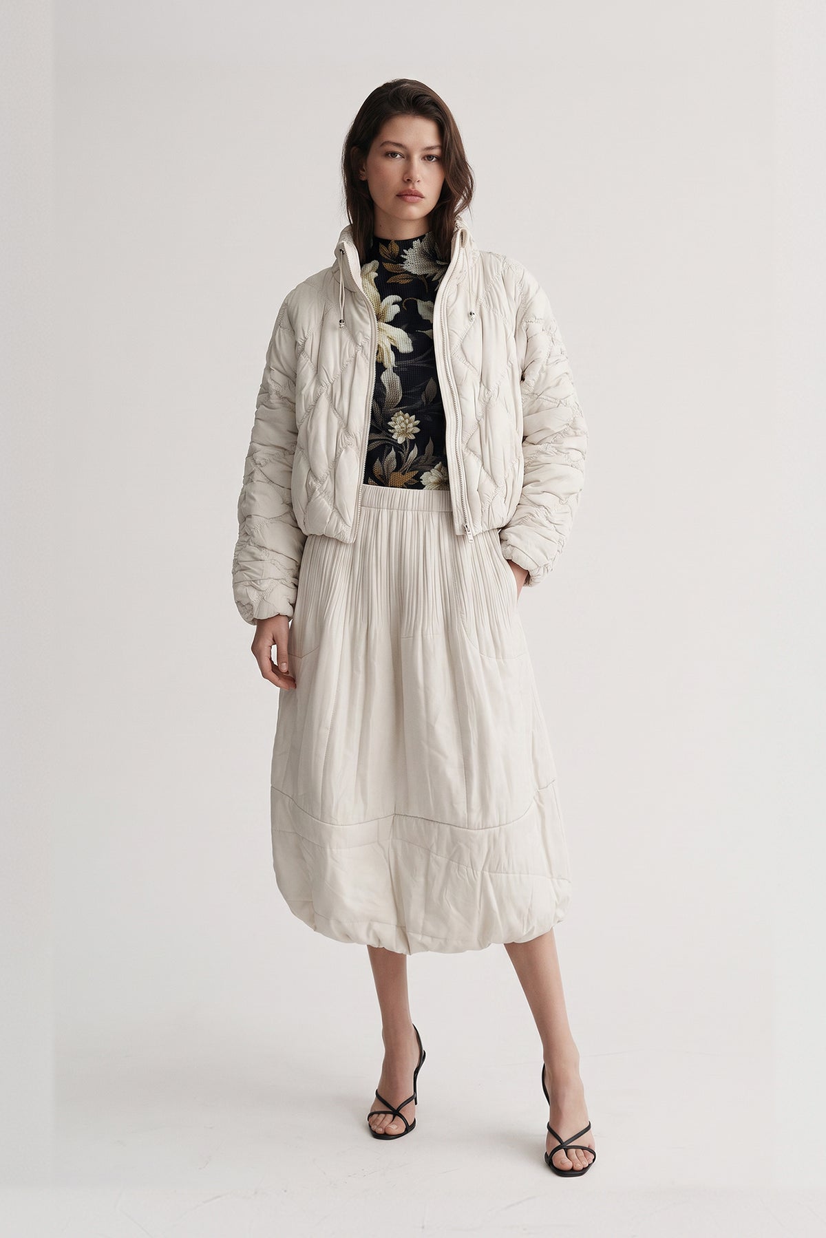 Cloudia Puff Quilted Skirt