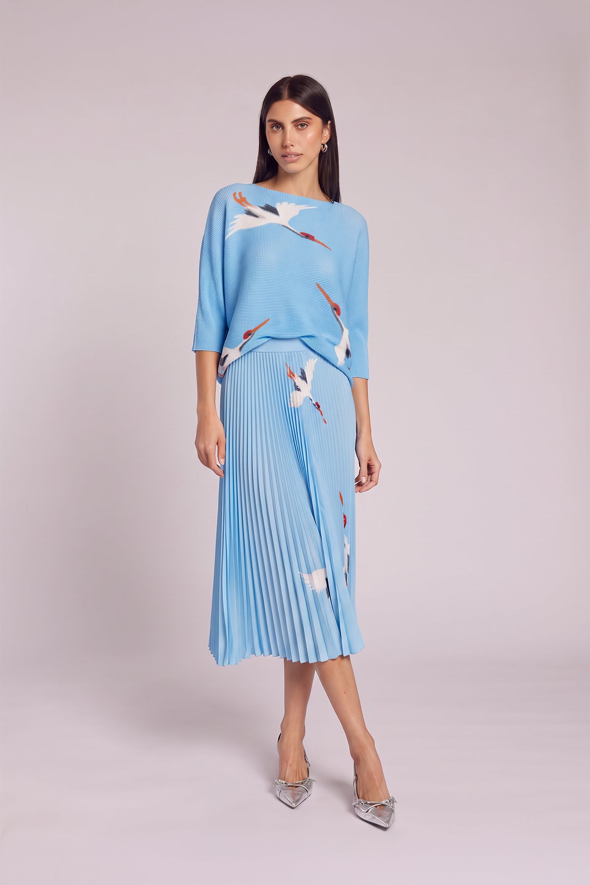 Celia Crane 3D Honeycomb Loose Texture Top