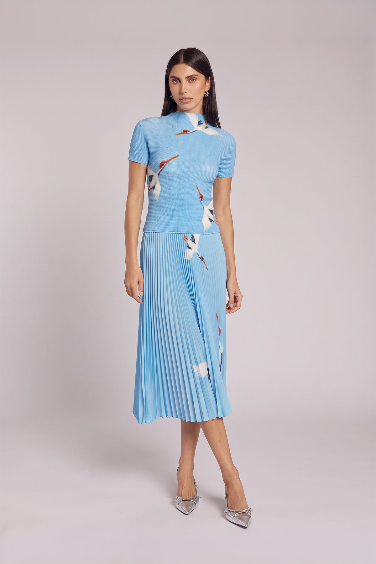 Celia Crane 3D Honeycomb Fitted Texture Top