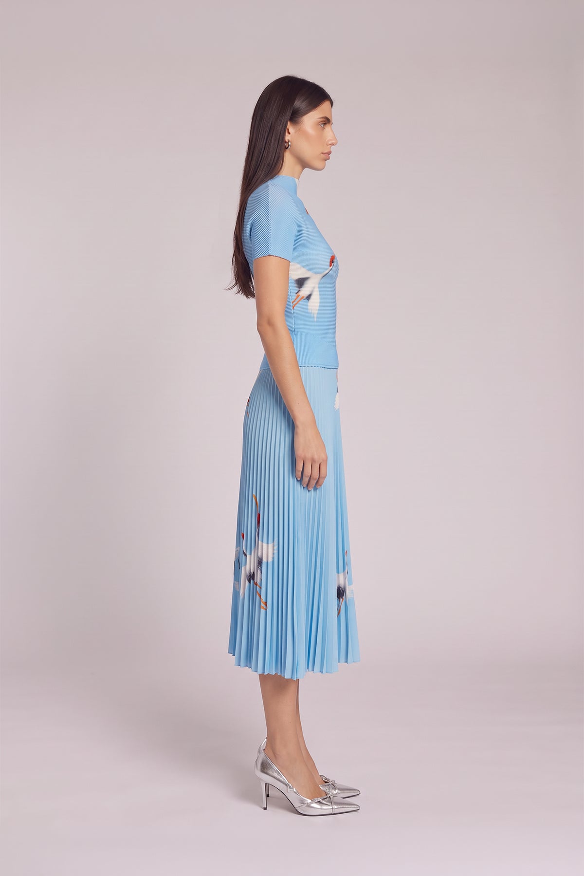 Celia Crane 3D Honeycomb Fitted Texture Top
