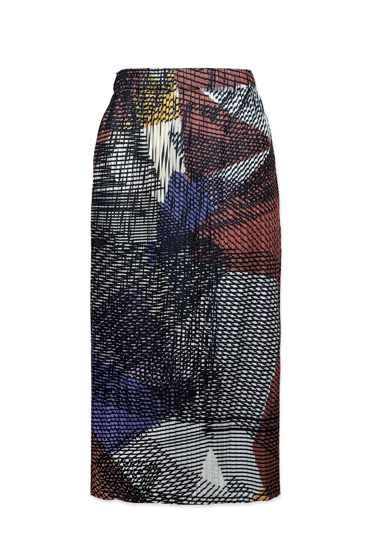 Cross Stitch Plissé Satin Skirt