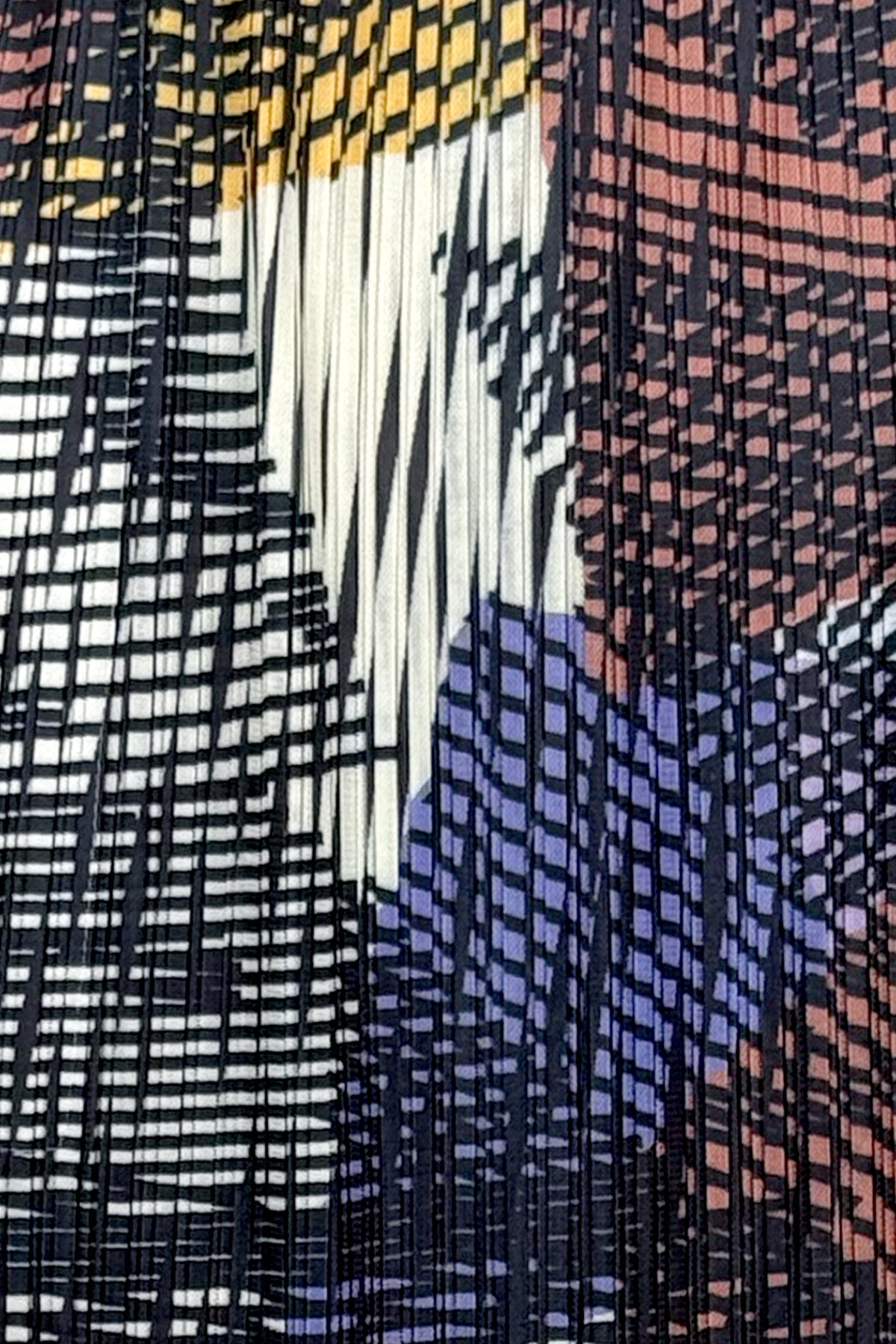 Cross Stitch Plissé Satin Skirt