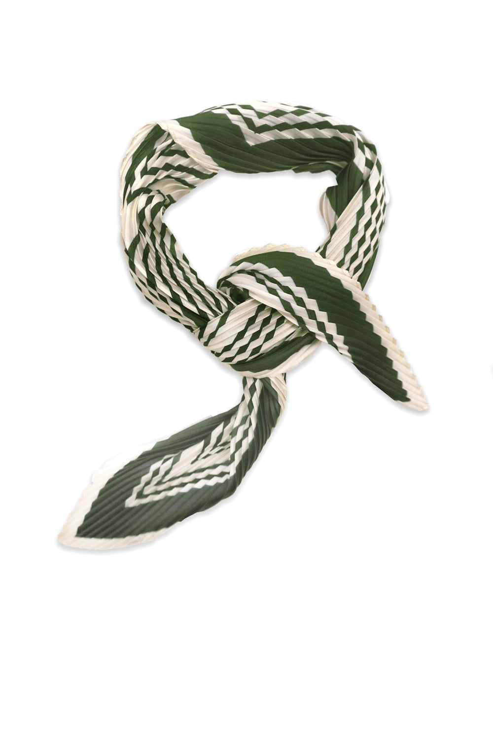 Olivia Graphic Line Plissé Petit Scarf