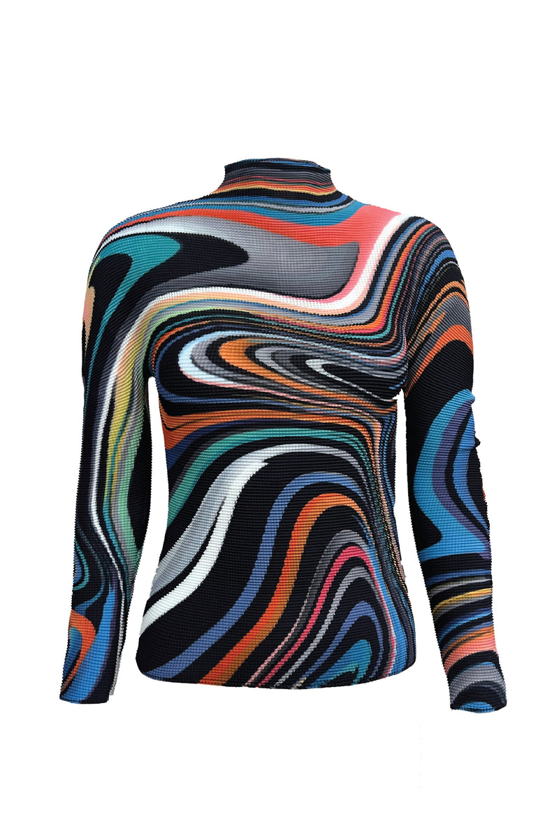 Emily Oil Paint 3D Honeycomb Texture Top