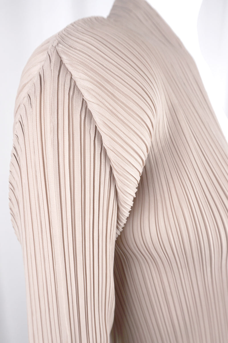 Charlotte Plissé Satin Long Duster