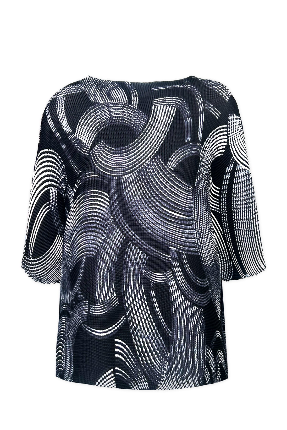 Graphic Clouds 3D Honeycomb Texture Top