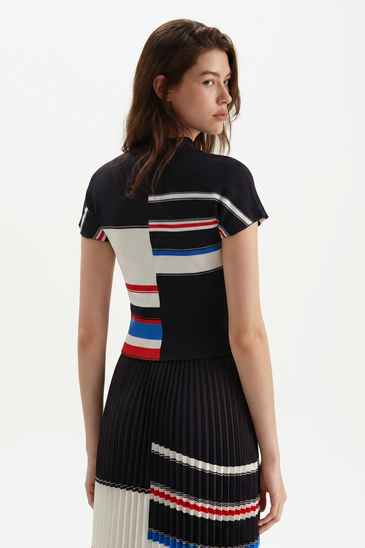 Peggy Stripe 3D Honeycomb Top