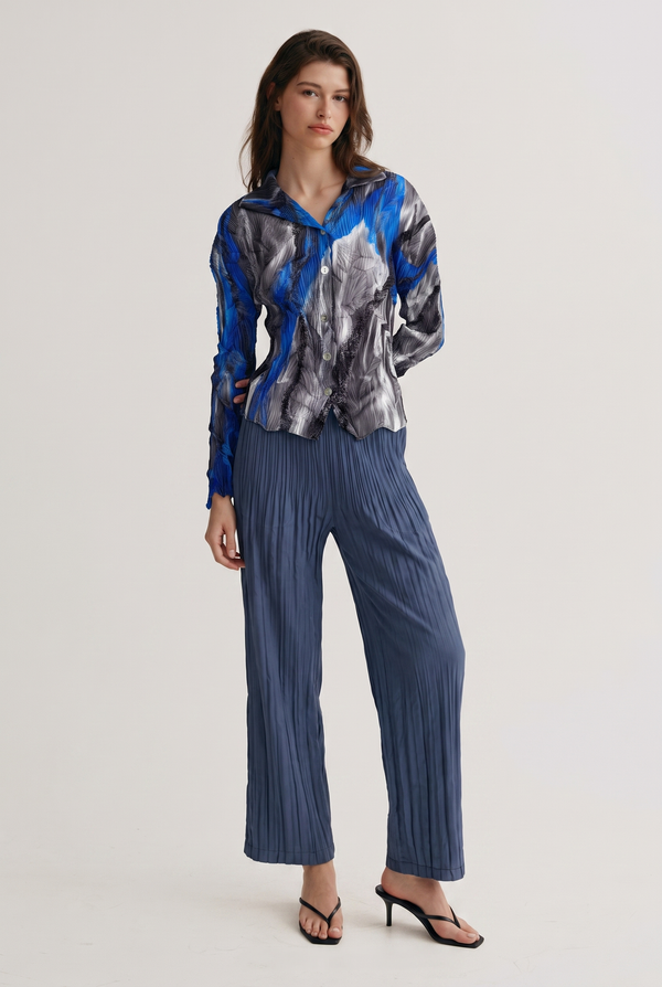 Amara Abstract Print Top