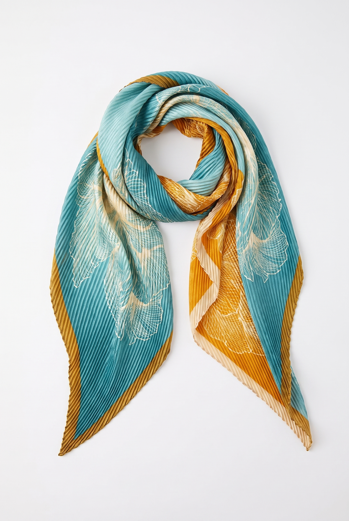 Cleo Grande Plissé Scarf