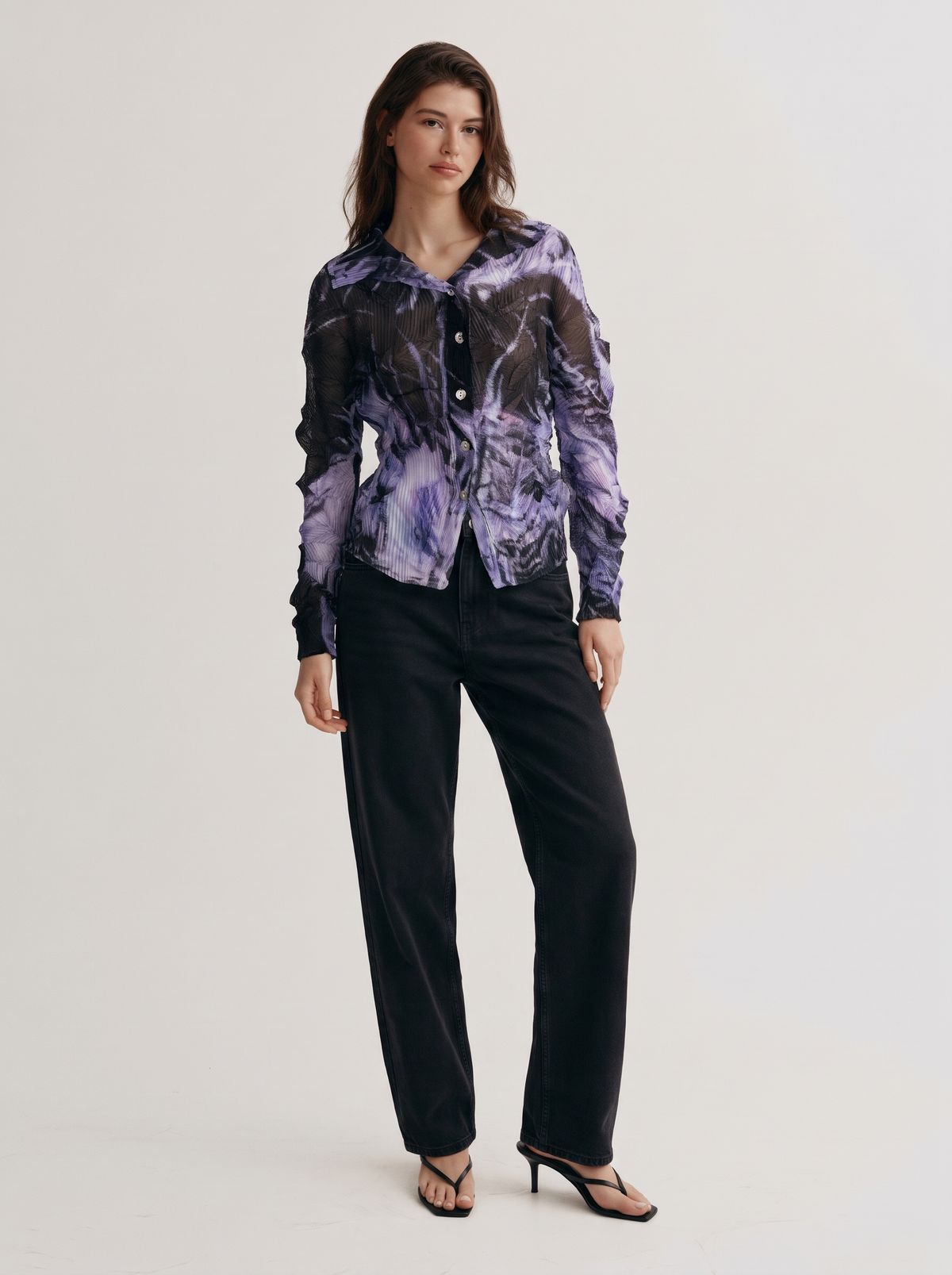 Amara Abstract Print Top