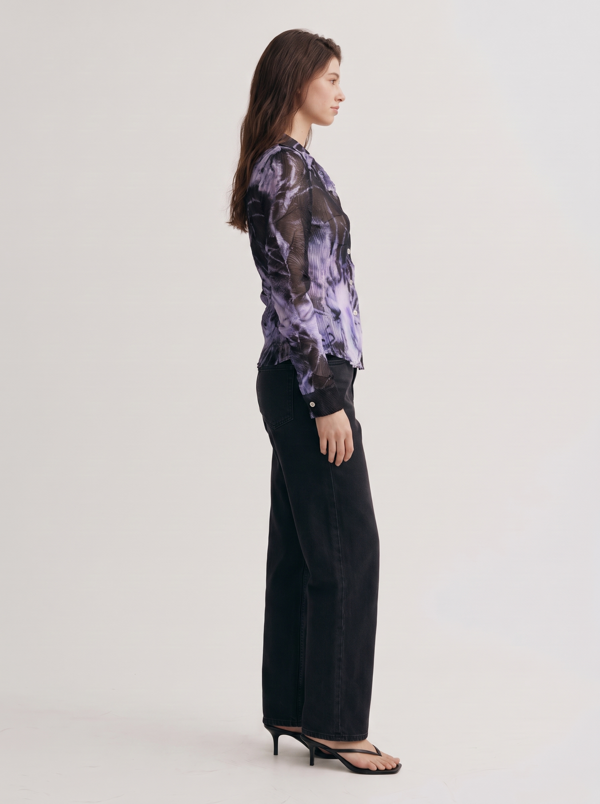Amara Abstract Print Top