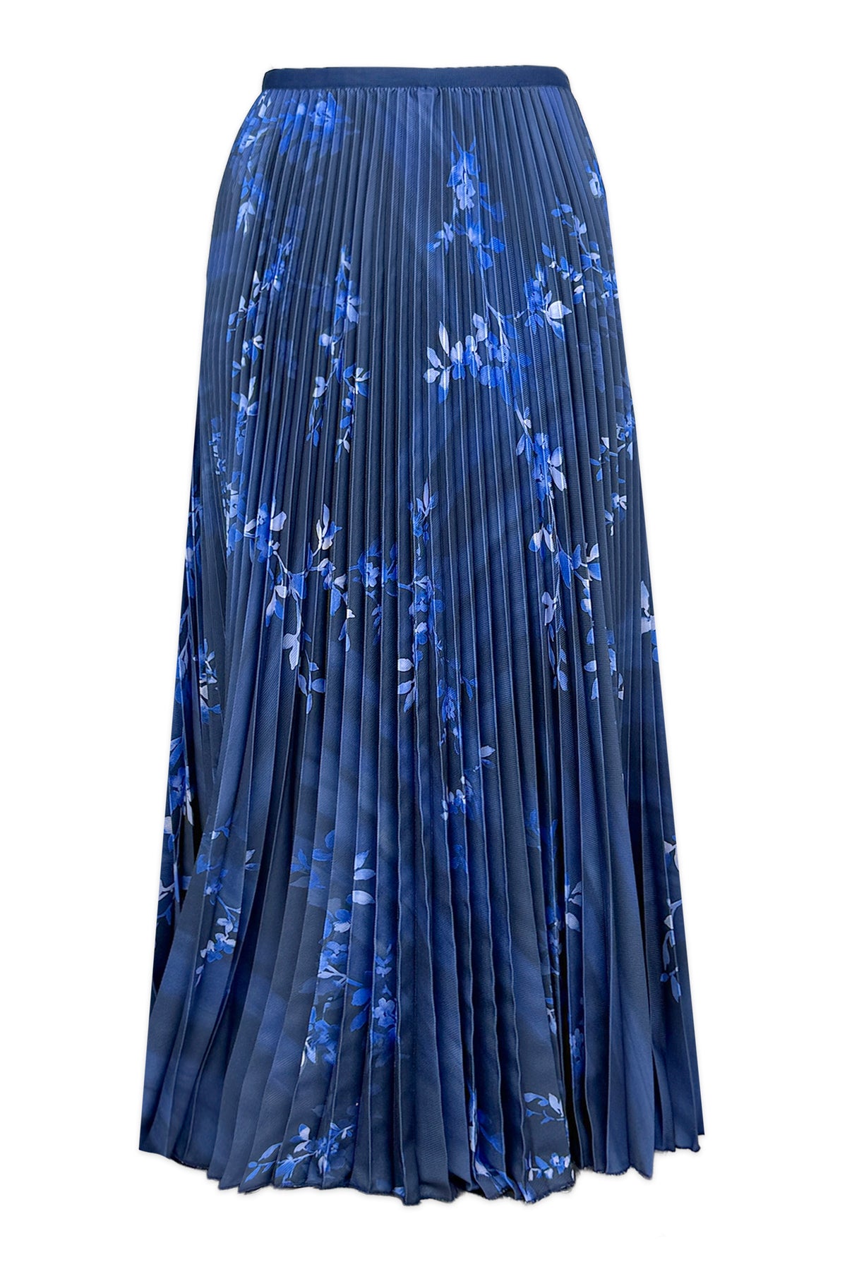 Indigo Dream Pleated Skirt