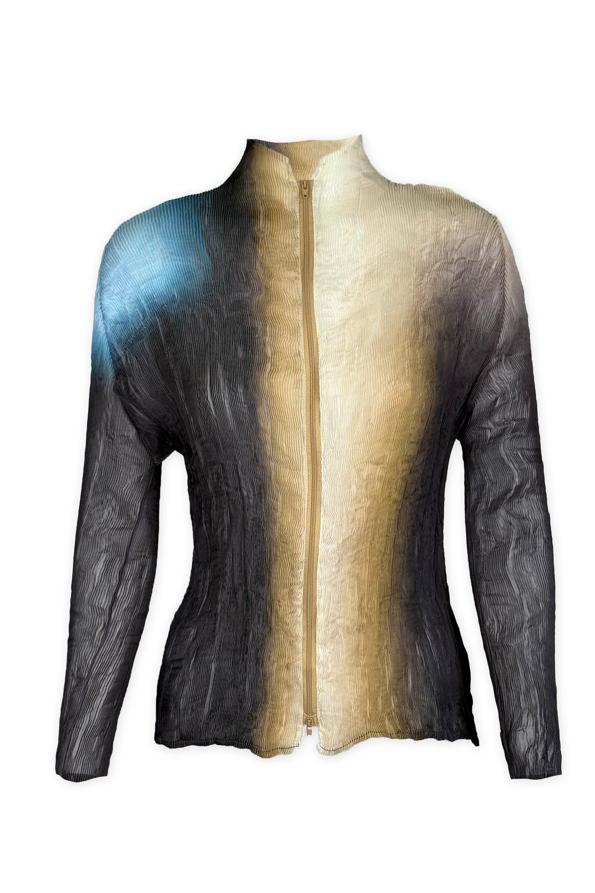 Emma Prism Chiffon Zip Up Jacket