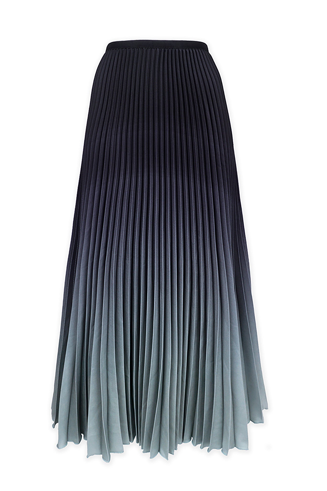 Pleated blue ombre clearance skirt