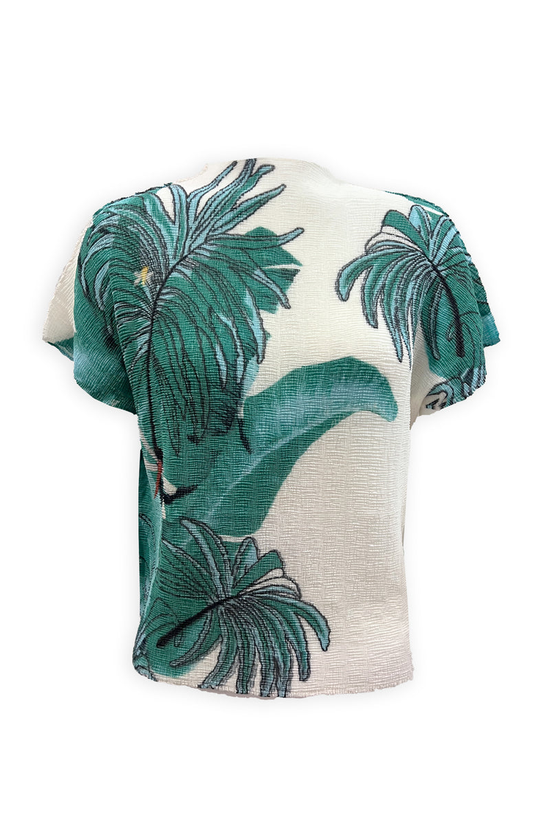 Lillian West Palm 3D Honeycomb Texture Top